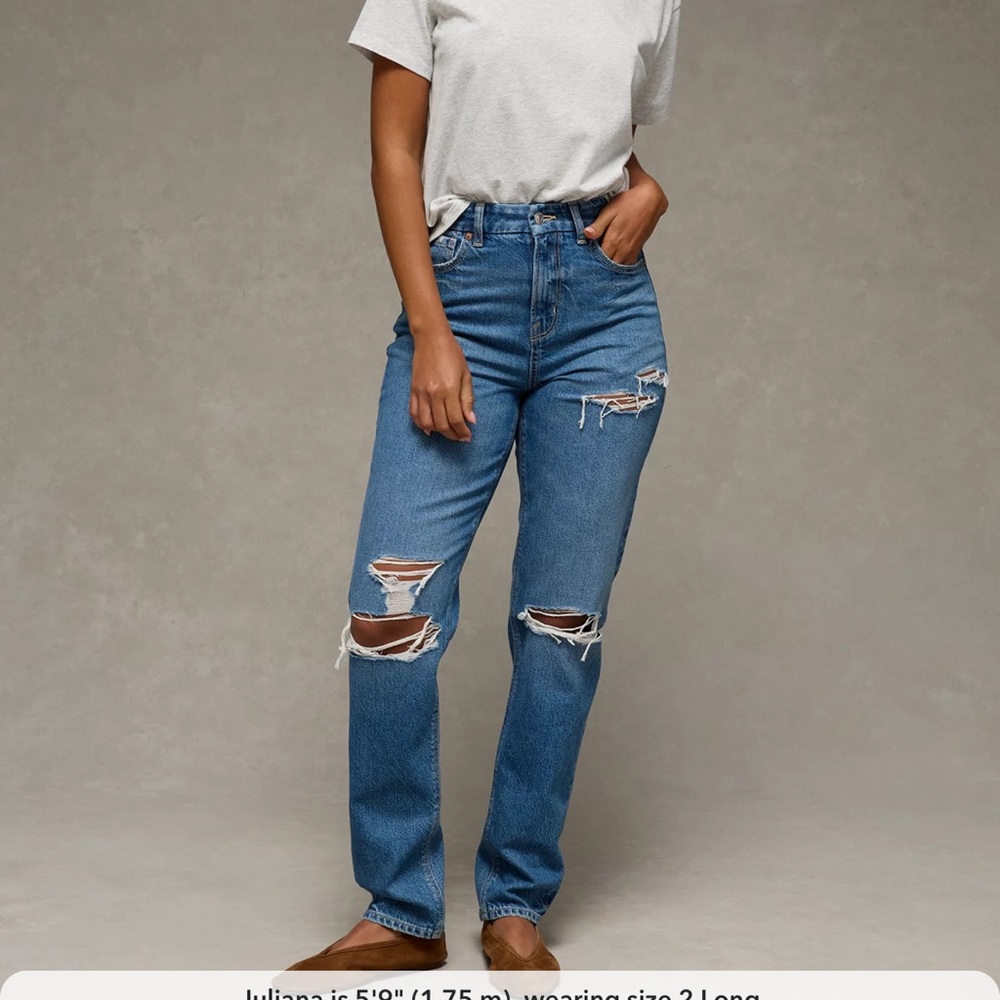 American Eagle Women's Blue Distressed Jeans, Women’s Size 20